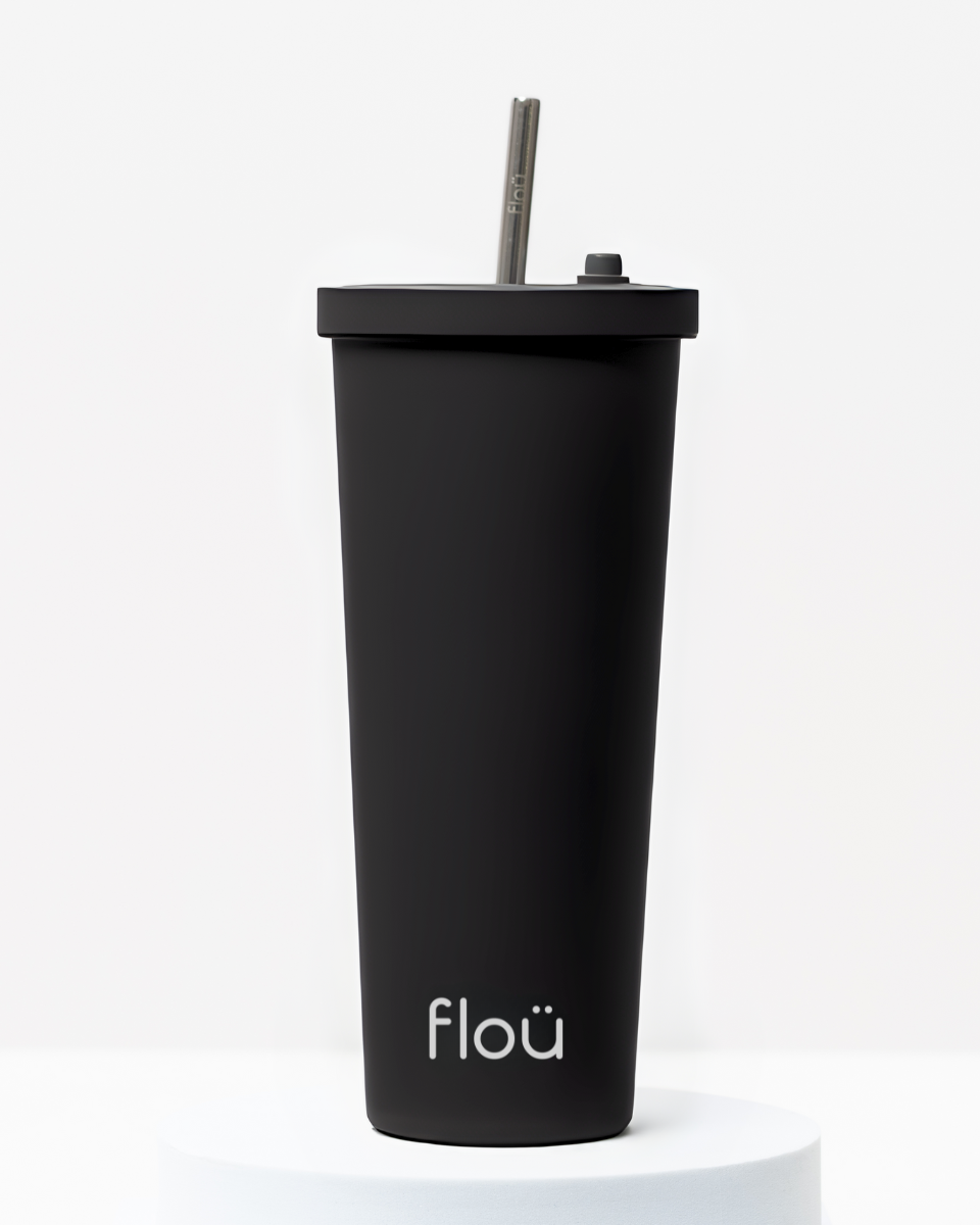 Stainless Steel Classic Tumbler with Straw 28 oz