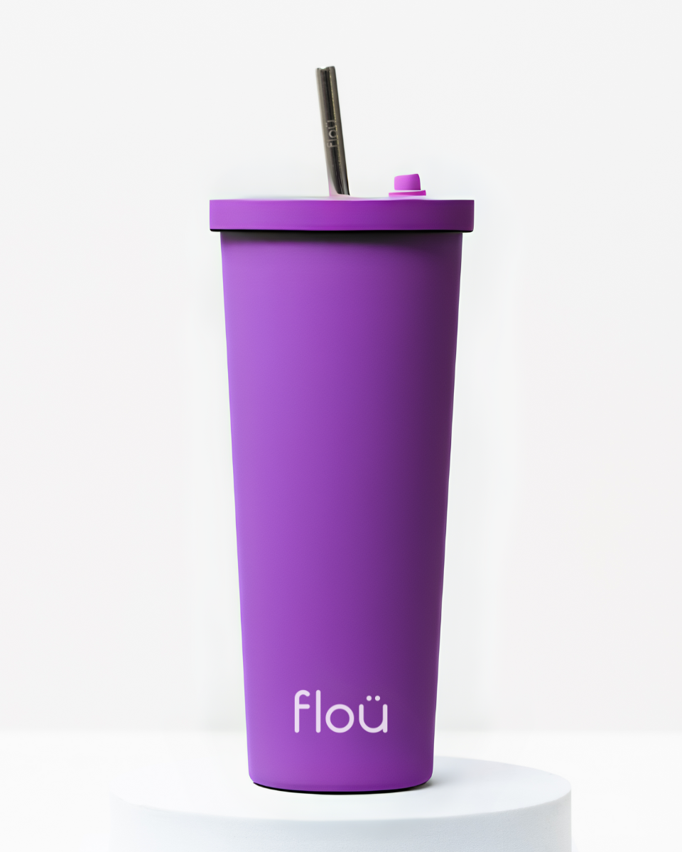 Stainless Steel Classic Tumbler with Straw 28 oz