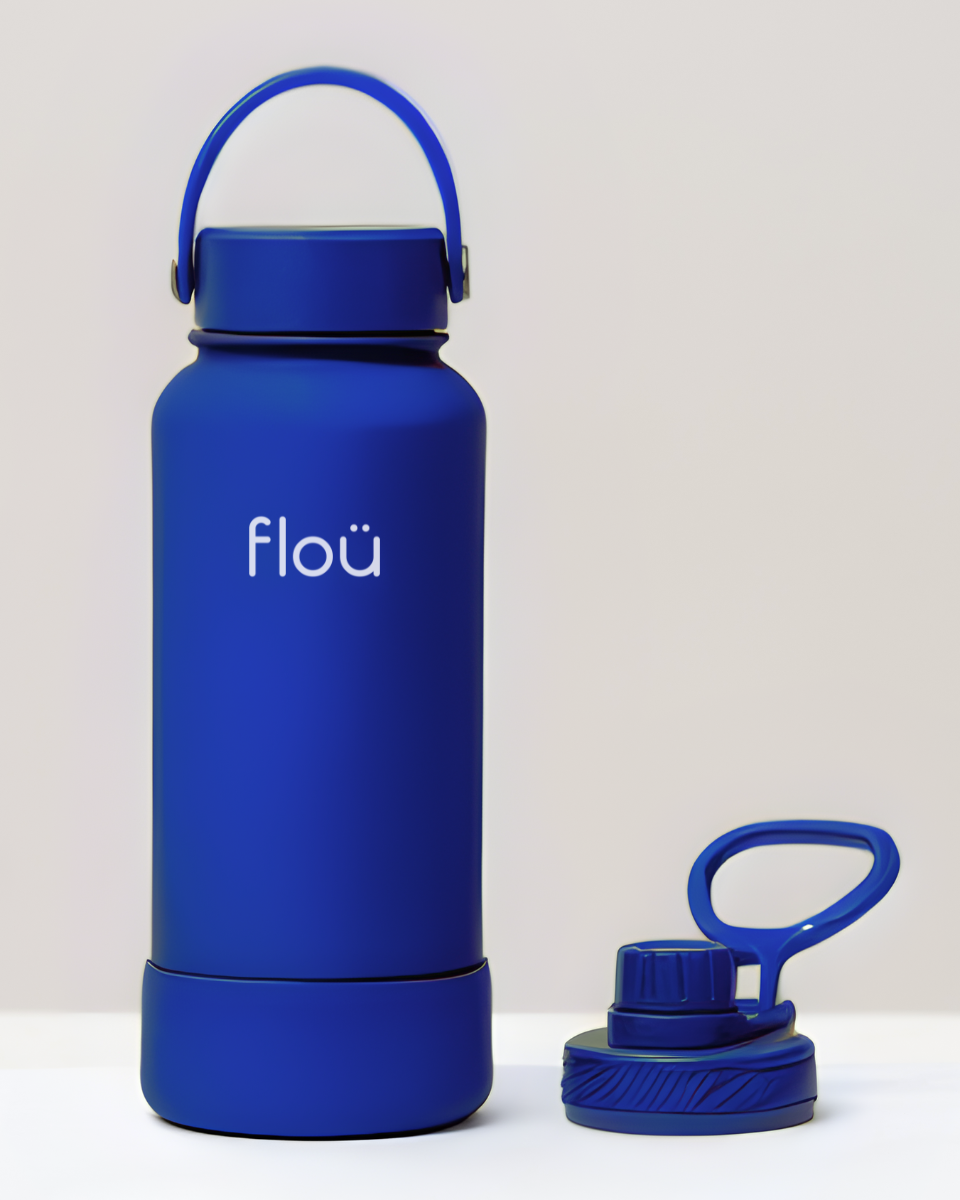 PureFlou Wide Mouth Sport Water Bottle 32 oz
