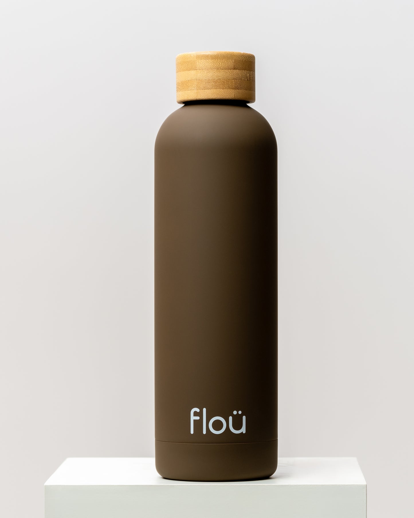 SimpleFlou Water Bottle with Bamboo Lid 25 oz
