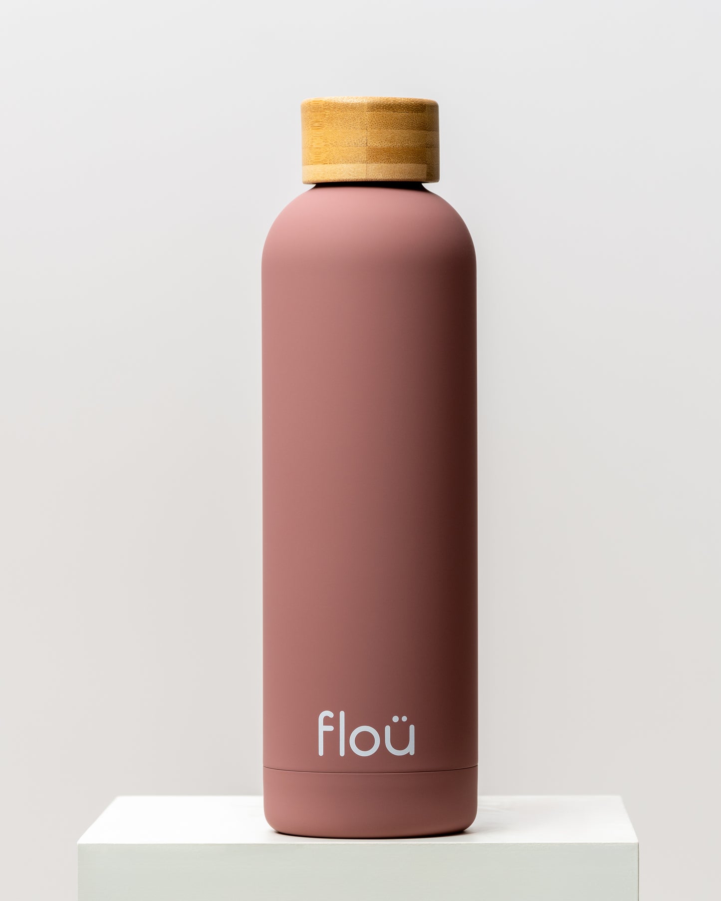 SimpleFlou Water Bottle with Bamboo Lid 25 oz