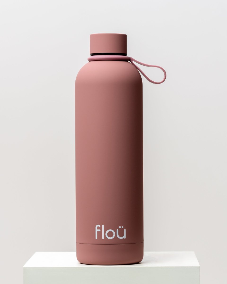 Stylish insulated water bottle 25 oz - smoke pink
