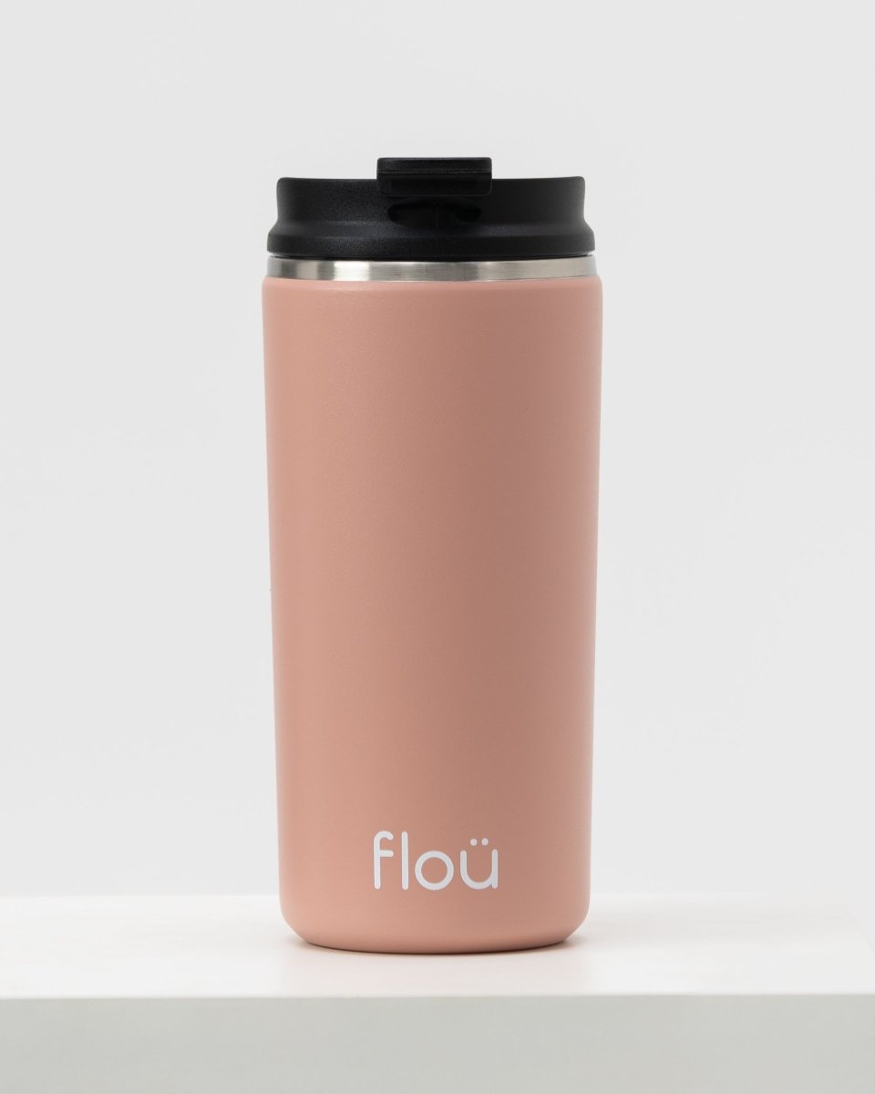 Insulated coffee tumbler 12 oz color light pink