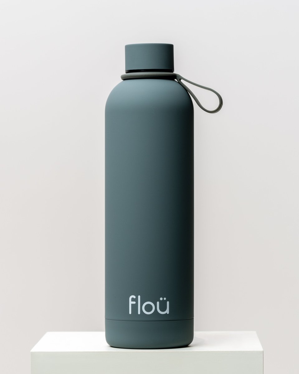 Stylish insulated water bottle 25 oz - gray 