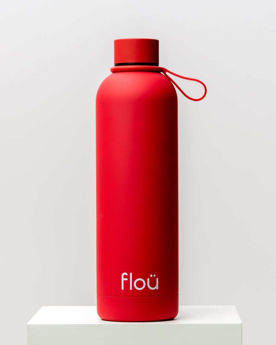 Stylish insulated water bottle 25 oz - red