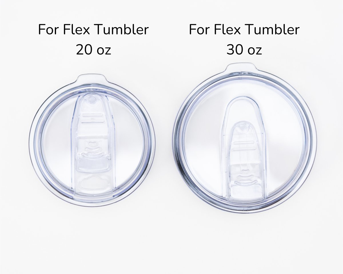 transparent lids with sliding cover for tumblers of different sizes